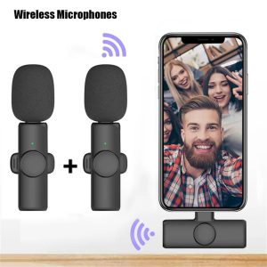 ميكروفون لاسلكي احترافي للتصوير والبث المباشر iPhone